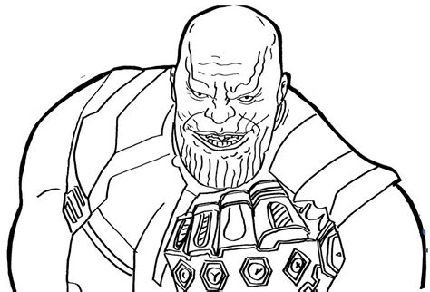 thanos infinity war coloring page