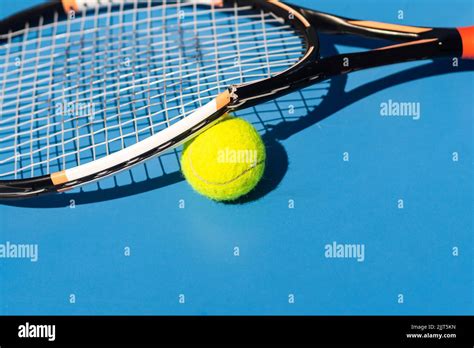 broken tennis racket  clay tennis court stock photo alamy