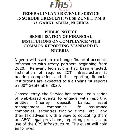 Firs Public Announcement On Sensitization Of Financial