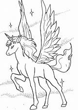 Unicorn Beautiful Coloring Shining Pages Printable Game Kids Categories Wings Print sketch template