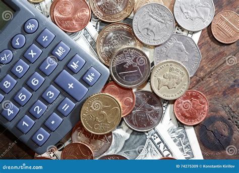 calculator  money editorial stock image image  exchange