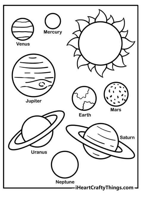 planetsolar system coloring pages  printables teaching littles