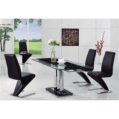 Top 20 Black Glass Extending Dining Tables 6 Chairs
