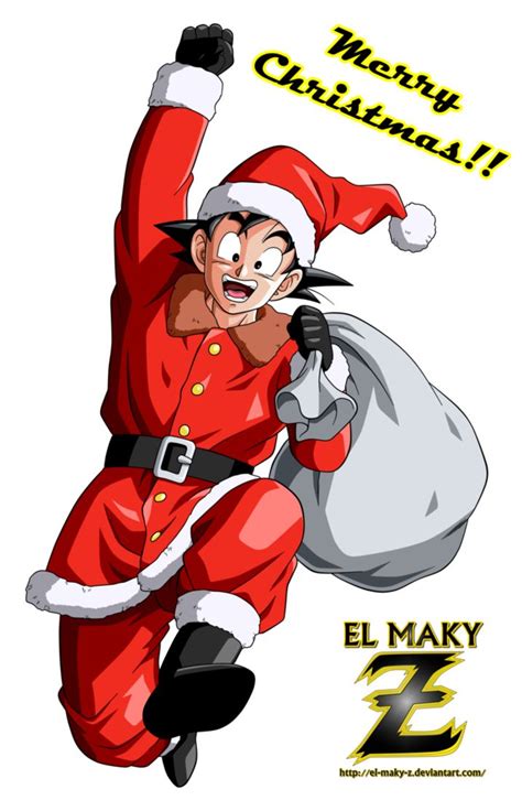 Santa Goku Merry Christmas By El Maky Z Dragon Ball