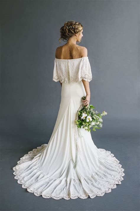 2022 jumpsuit white off the shoulder wedding dresses long satin floor