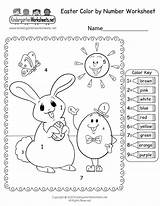 Easter Worksheet Number Color Printable Worksheets Kindergarten Go Back Kindergartenworksheets sketch template