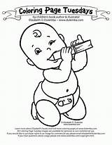 Coloring Baby Pages Book Newborn Library Boy Birth Week Books Colouring National Print Fall Young Tuesday Printable Kids Babies Dulemba sketch template