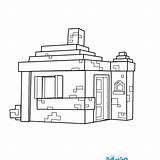 House Coloring Pages Minecraft Color Hellokids Print sketch template