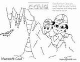 Cave Coloring Mammoth Start Then Open Print National Pages sketch template
