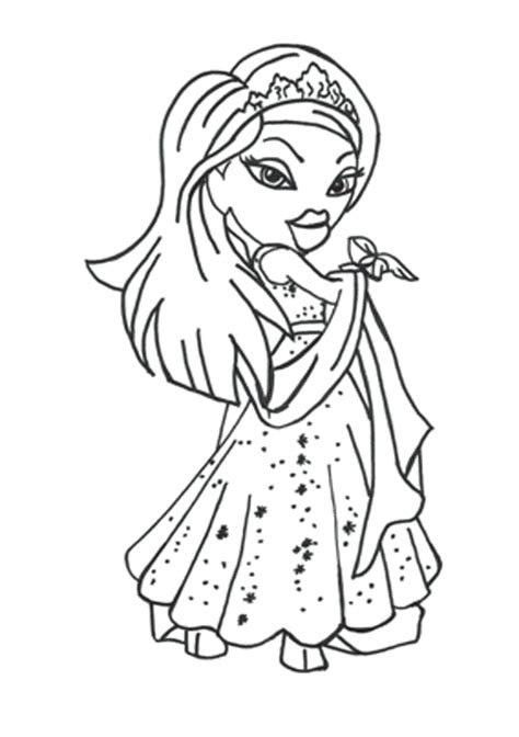 printable bratz coloring pages  kids