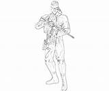 Solid Snake Coloring Pages Profill Another sketch template