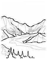 Coloring Himalayan Monal Lake sketch template