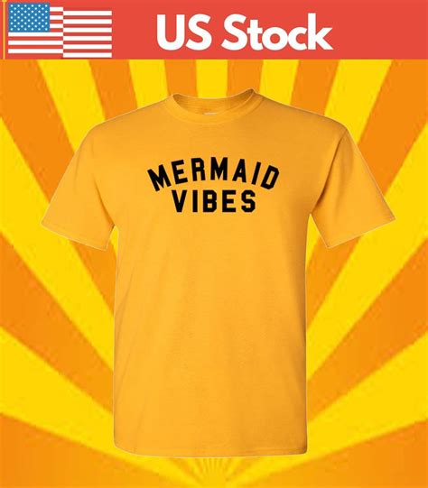 Mermaid Vibes Funny Novelty T Shirt Adult Unisex T Shirt Etsy Canada