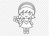 Girl Coloring Little Pages Boy Holding Shining Characters Hands Clipart sketch template