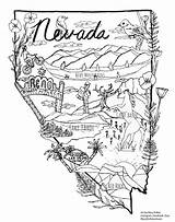 Coloring Nevada Reno Sketch sketch template