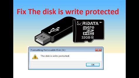 disk  write protected fix howtosolveit youtube
