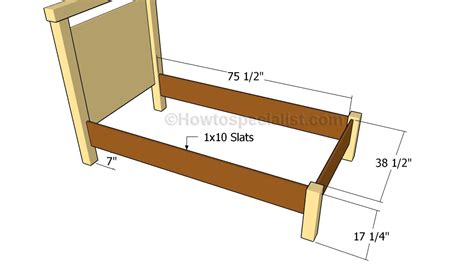 twin bed plans howtospecialist   build step  step diy plans
