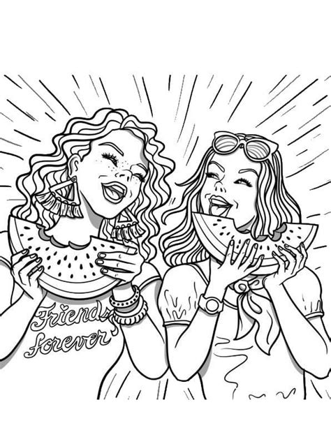 funny  friends coloring page  printable coloring pages  kids