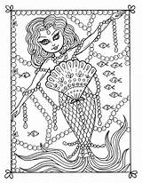Pages Coloring Blank Mermaid Barbie Chubbymermaid Muller Deborah sketch template