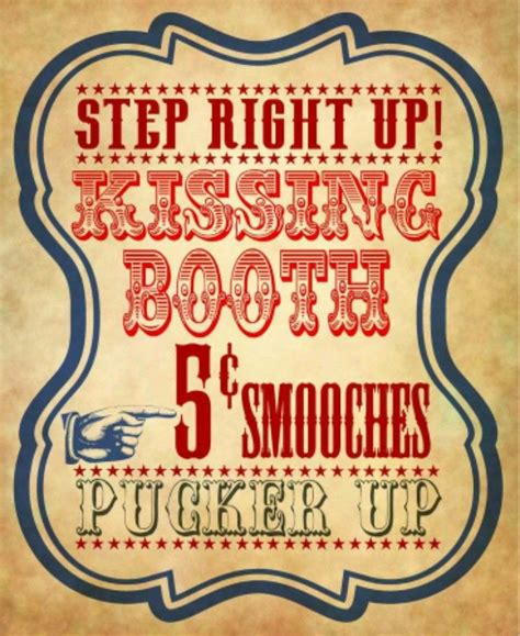 kissing booth sign  images valentines day printables