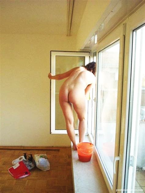 Granny hairy house cleaning