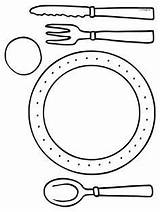 Coloring Placemat Table Food Setting Pages Kids Preschool Silverware Activities Healthy Für Printable Restaurant Template Worksheets Küche Color Laat Crafts sketch template