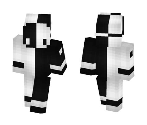 black  white minecraft skin   superminecraftskins