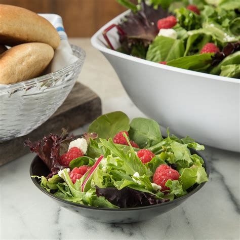 salad bowl  fl oz black carlisle foodservice products