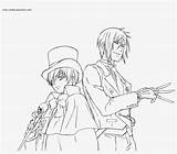 Butler Coloring Pages Ciel Anime Phantomhive Better Drawing Seekpng Popular sketch template