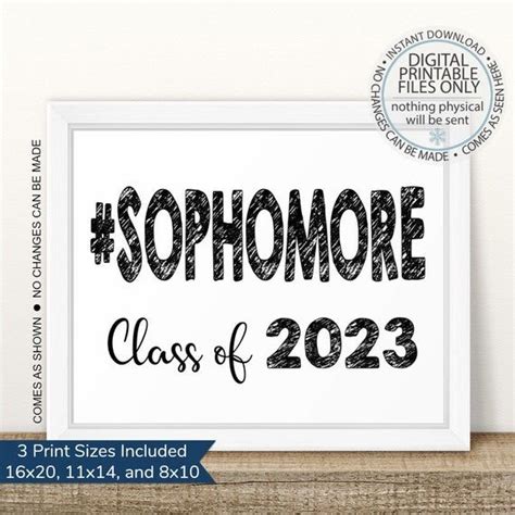 sophomore class    day  sophomore year printable