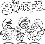 Smurfs Smurf Clumsy Getcolorings sketch template