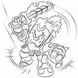 Skylanders Coloring Pages Ignitor Printable Giants Sheet Thumpback Drawing Print Brilliant Blast Categories sketch template