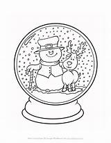 Coloring Pages Winter Christmas Snow Globe Globes Snowglobe Printable Adult Color Kids Sheets Colouring Snowman Allkidsnetwork Print Sketch Search Template sketch template