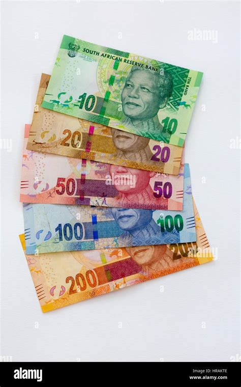 south african rands notes  res stock photography  images alamy