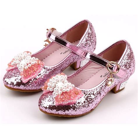 glitter kids sandals high heeled dance shoes bling bling toddlers girls dress shoes