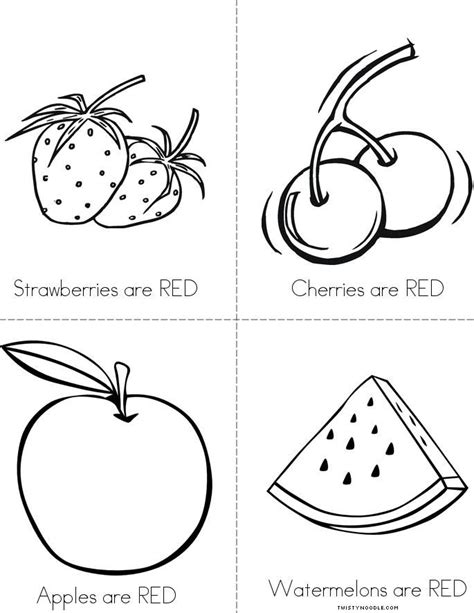 image result  red fruits colouring red fruit school coloring