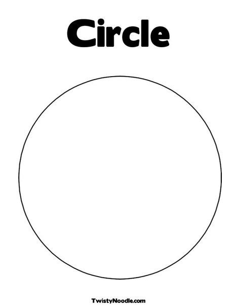 circle coloring page shapes preschool shape coloring pages learning