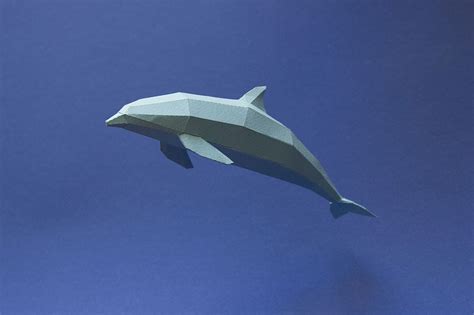 Geometric 3d Mammals Crafted With Complex Paper Folding