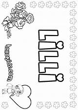 Lilli Coloring Girl Color Name Hellokids Pages Print Online sketch template