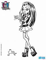 Frankie Coloring Stein Pages Hand Hellokids Monster High Dislocated Color Print Dolls Online Monsterhigh sketch template