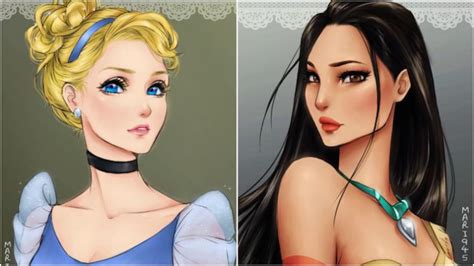 this is what the disney princesses look like as anime