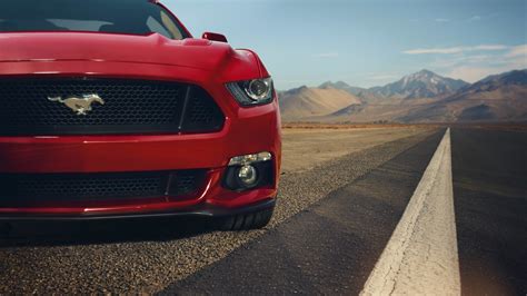 ford mustang gt red front muscle car hd cars  wallpapers images
