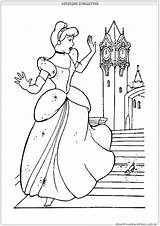 Cinderela Sapatinho Colorir Perdendo Desenhos Atividade sketch template
