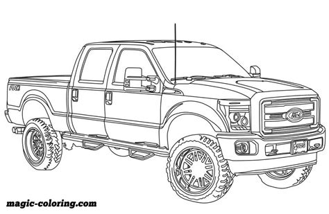 ford  dually lifted ford truck coloring pages kidsworksheetfun