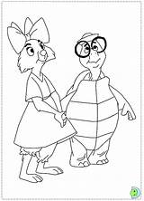 Coloring Robin Hood Dinokids Disney Pages Close sketch template