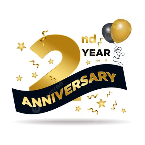 anniversary vector png images  anniversary golden blue black