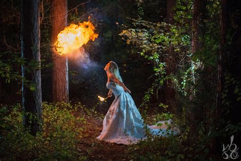 interesting photo   day fire breathing bride