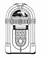 Juke Box Coloring Sheets Choose Board Colouring Jukebox sketch template