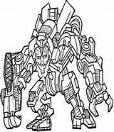 Transformers Lockdown Pages Megatron Coloring sketch template