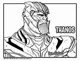 Thanos Endgame Avengers Tutorial sketch template
